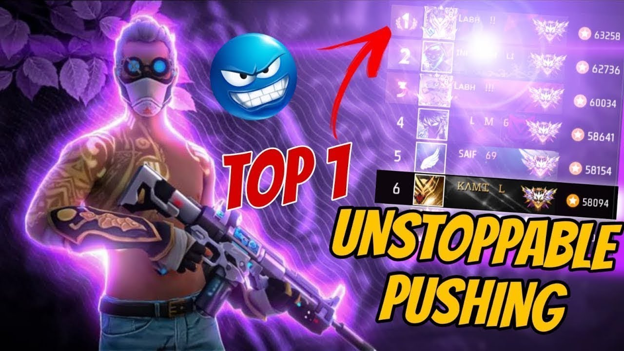 24 Hours BR Push Top 1✔ Booyah Region Top 1 ☠ 100 Streak ???#freefire #ugayush