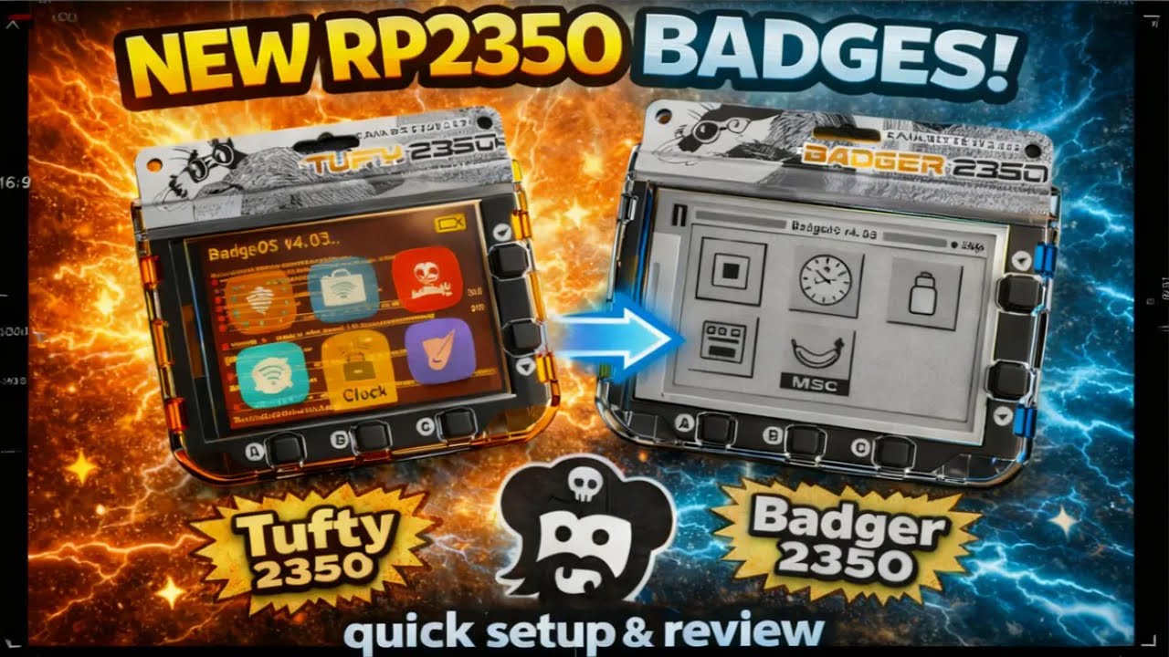 Pimoroni Badger & Tufty 2350
