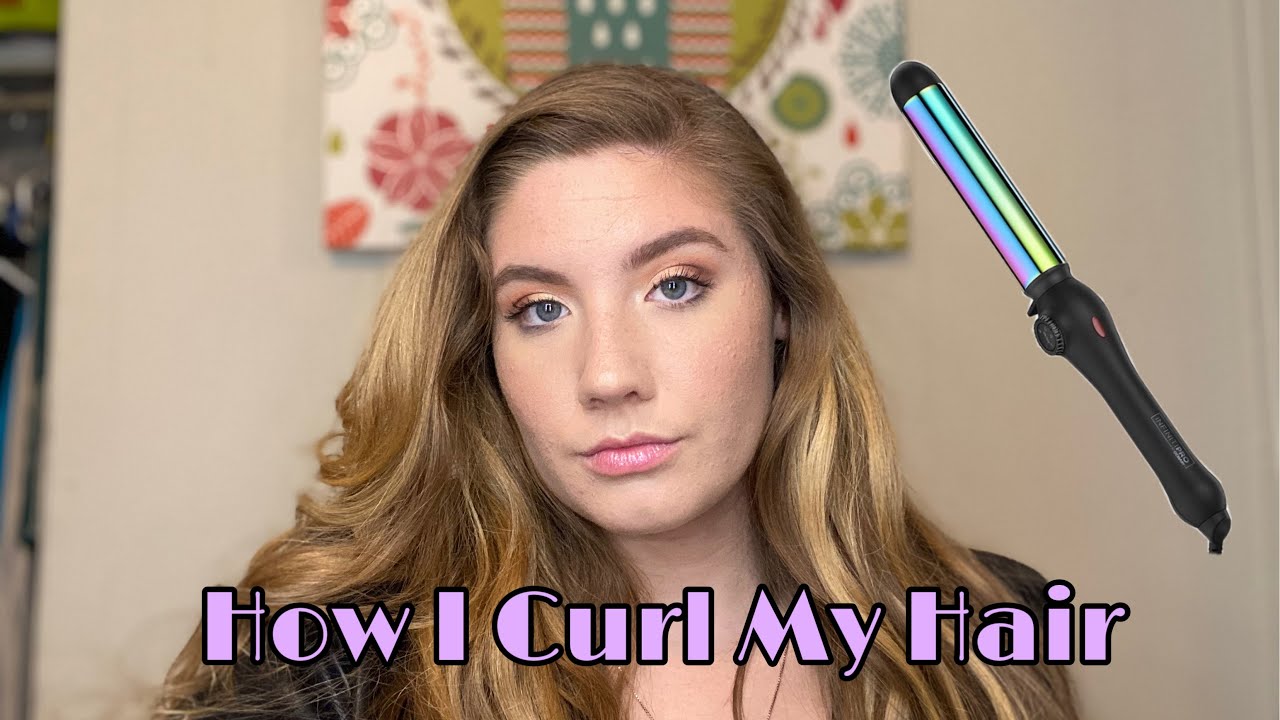 How I curl My hair l Review Conair Rainbow Titanium Wand