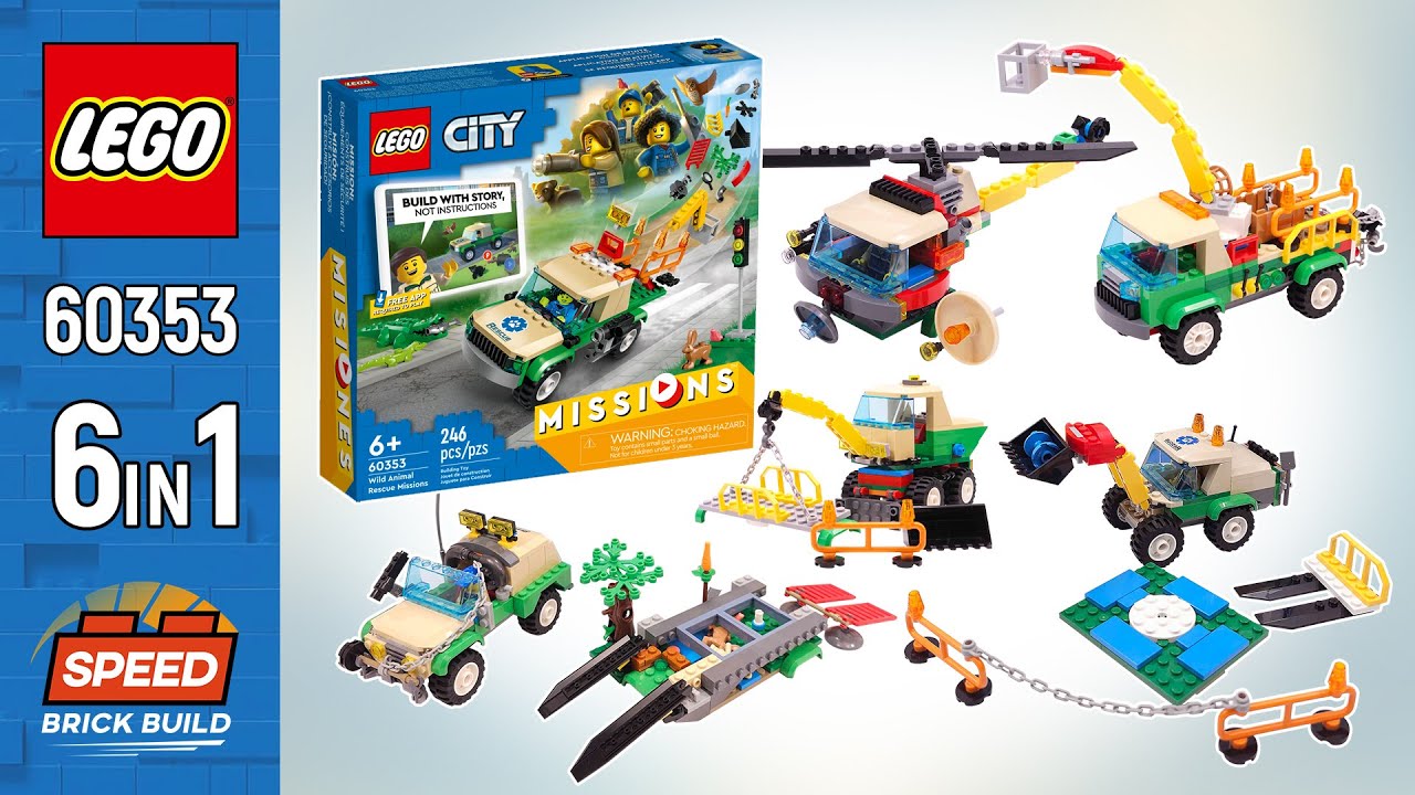 LEGO City Wild Animal Rescue Missions MOC's [6in1](60353)[942 pcs] Alternate Building Instructions