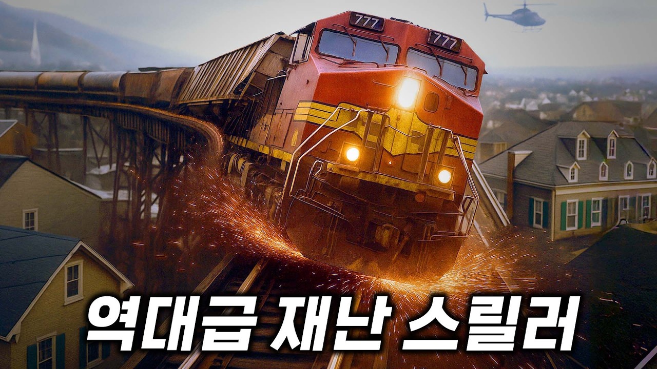 💥실화 주의💥핵 미사일 물질 20톤을 실은 열차가 기관사도 없이 시속 110km로 도심을 향해 질주한다면? l 갓띵작 재난 영화 몰아보기