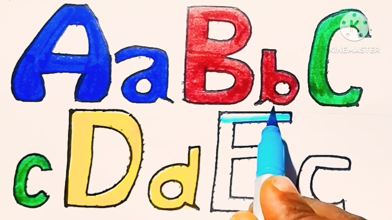 ABCD alphabet tracing for kids ll ABC Tracing AND Coloring ALPHABET ABCD panting ABC ALPHABET 