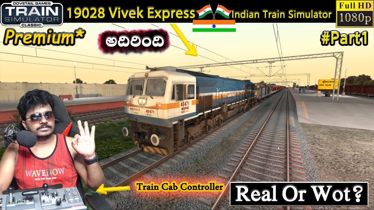 19028 Jammu Tawi Bandra Terminus VIVEK EXPRESS Pathankot Katra Train Simulator Classic #part1
