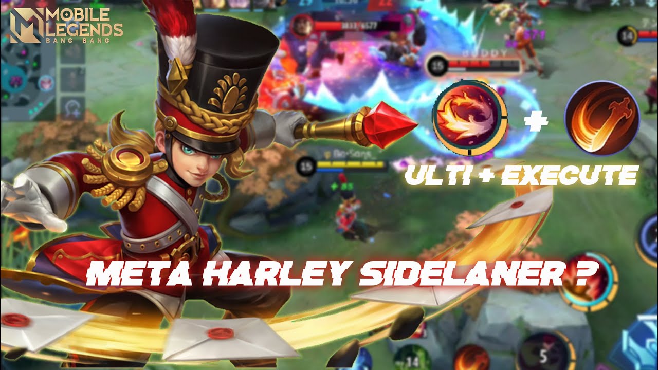 META HARLEY SIDELANER | TOP GLOBAL HARLEY BEST BUILD 2021 | Mobile Legends Bang bang