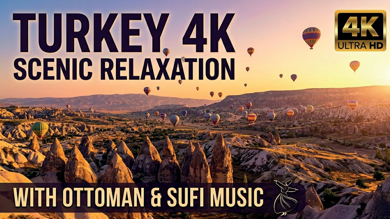 Turkey 4K - Scenic Relaxation Film with Ottoman & Sufi Music