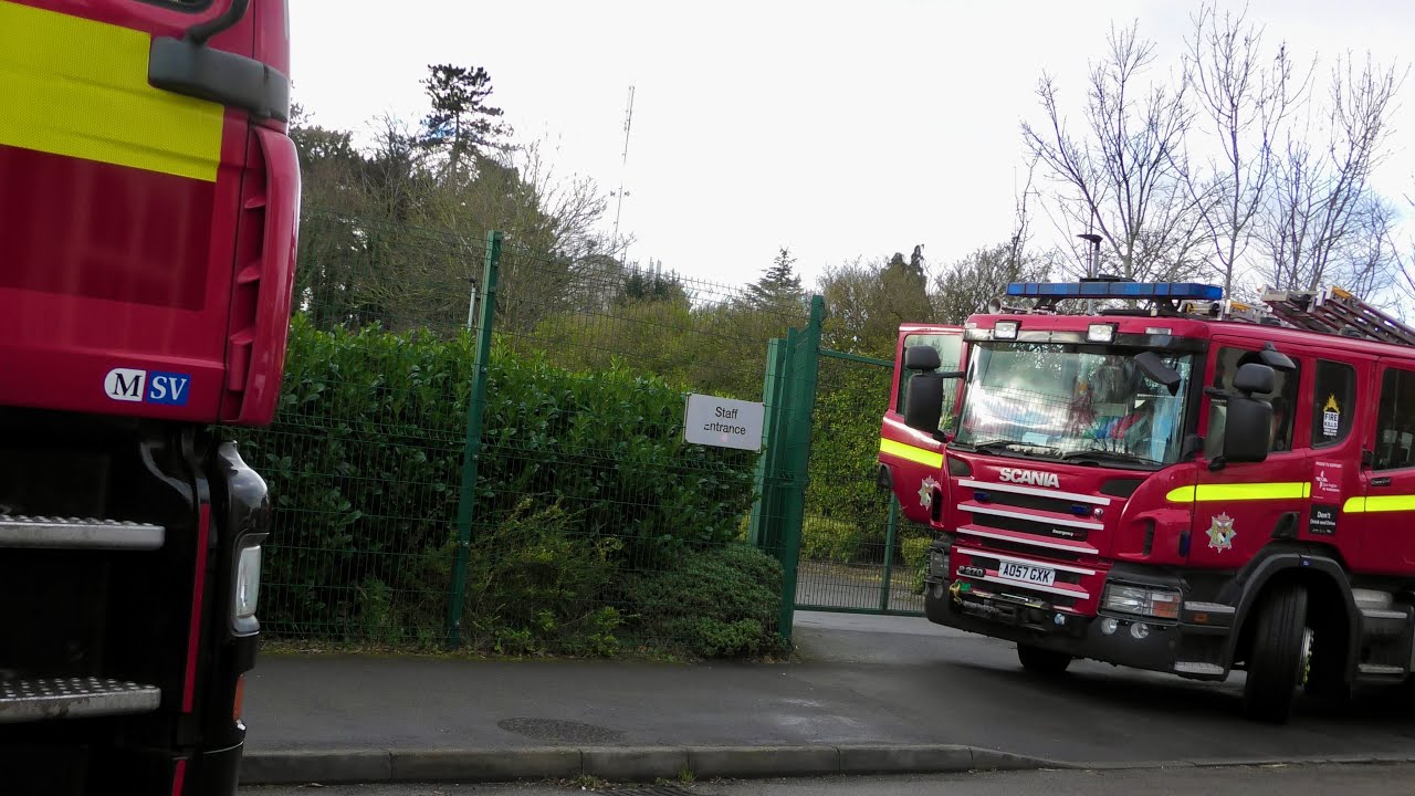 Norfolk Fire & Rescue - Earlham P1 + A6 ALP, Sprowston P1 + Urban Search & Rescue at a height rescue