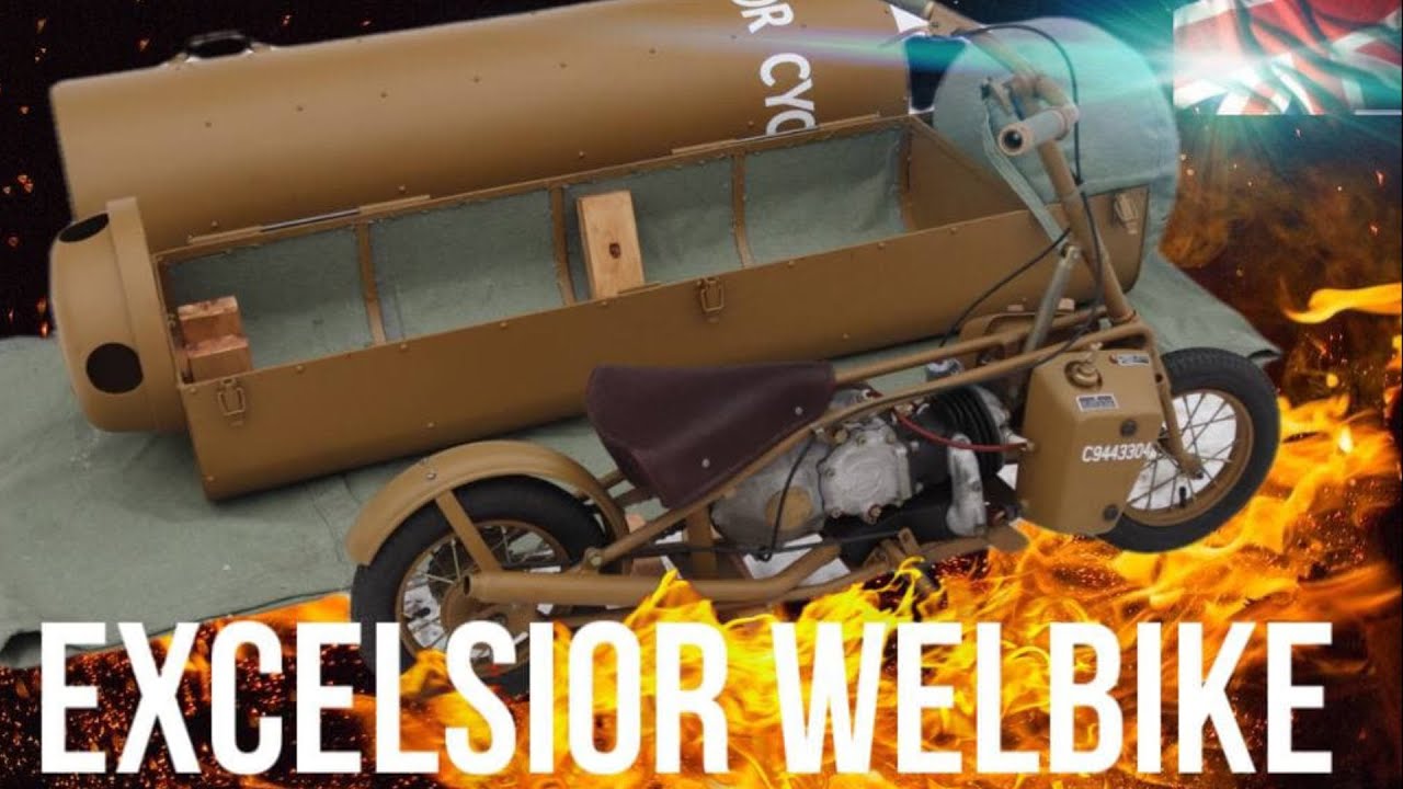Excelsior Welbike: военный десантный мотоцикл британской армии от мотоателье Ретроцикл