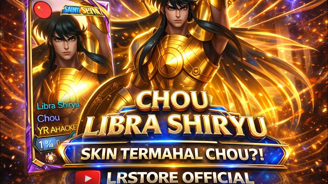 Chou Skin Libra Shiryu 🥹 | Mobile Legends