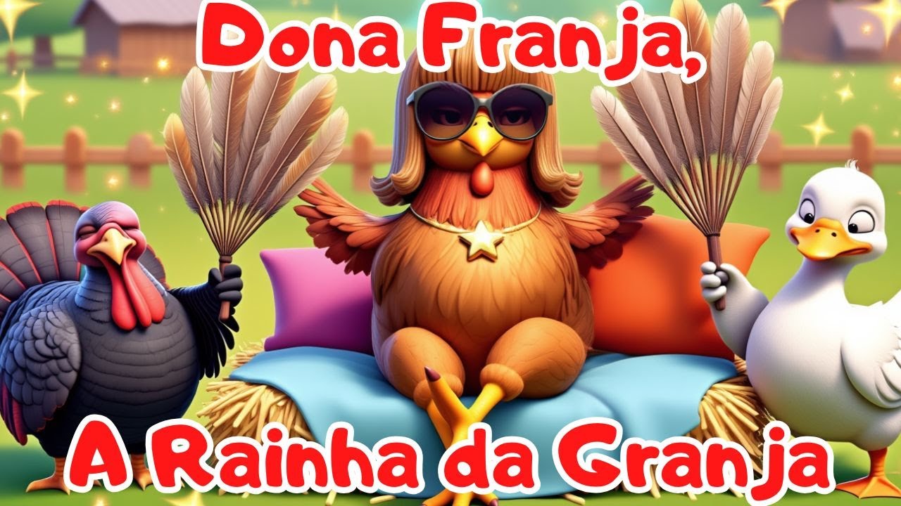 Dona Franja, a Rainha da Granja🐔👑 | Uma História Infantil Divertida e Encantadora 🌽✨ | #318798