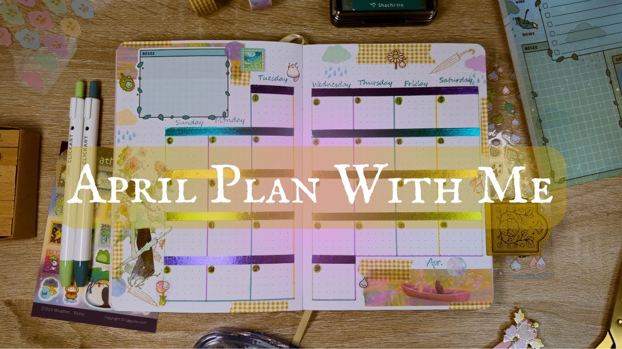 April Bullet Journal Setup 2025