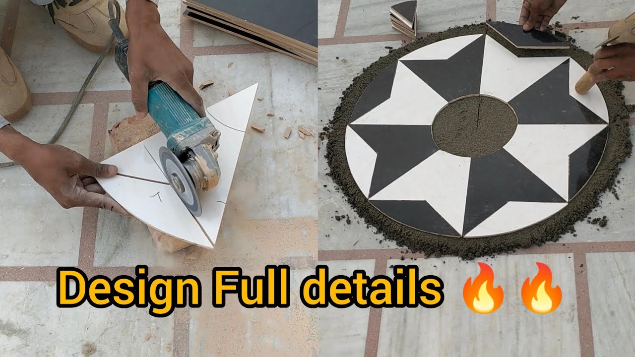Best Chaina Round Tiles Design Cutting And Installation for Home Flooring 🏠✨ 