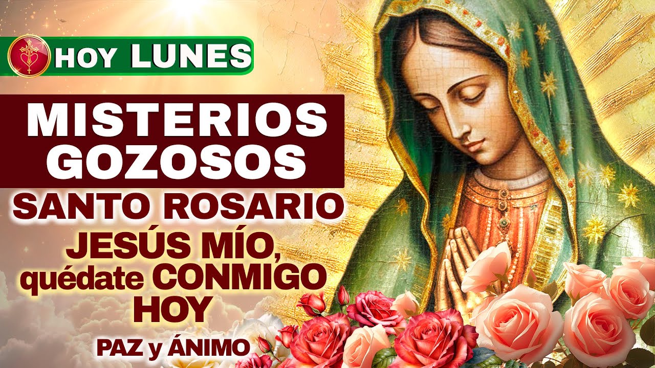 Santo Rosario HOY Lun 19 Ene 2026 🌹 (Gozosos) — Dios renueva tu semana: paz y ánimo