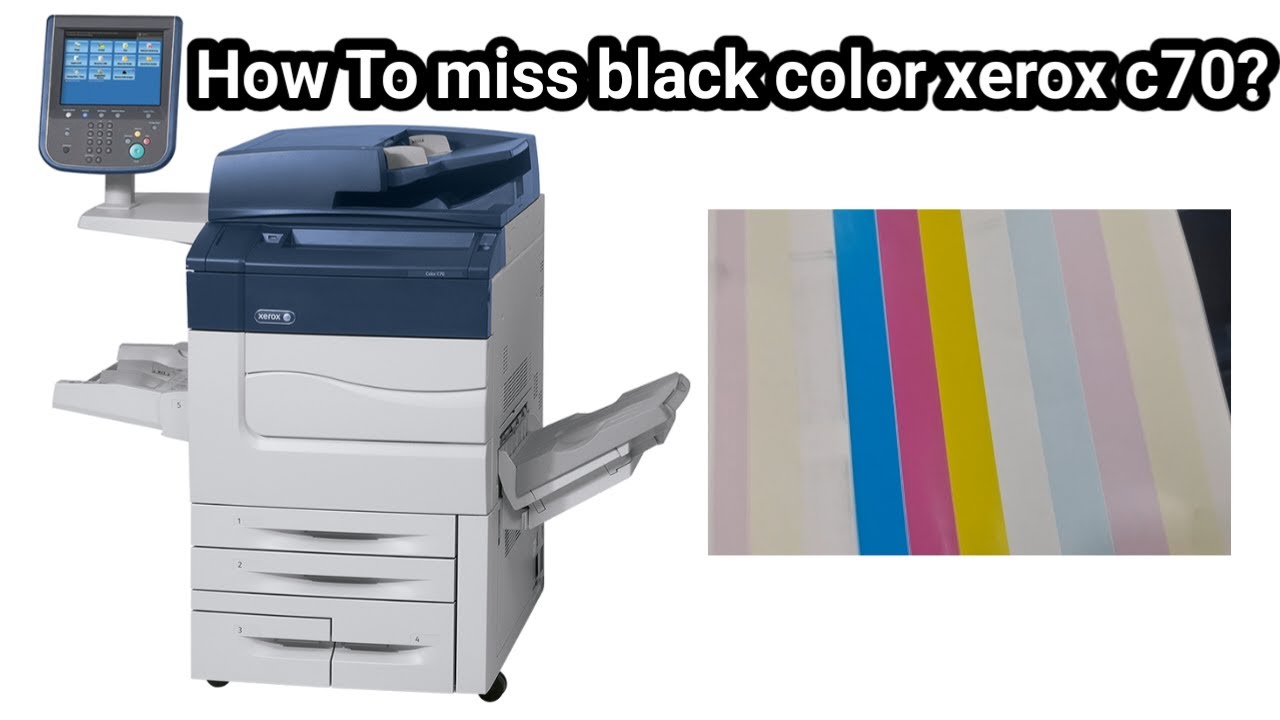 How To Miss Black Color in Xerox C70| Bansal Art Bhiwani Haryana|
