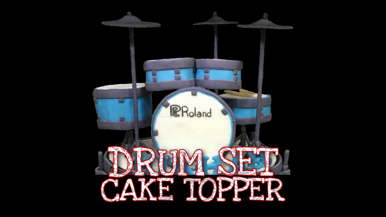 How to make - Drum set Cake topper