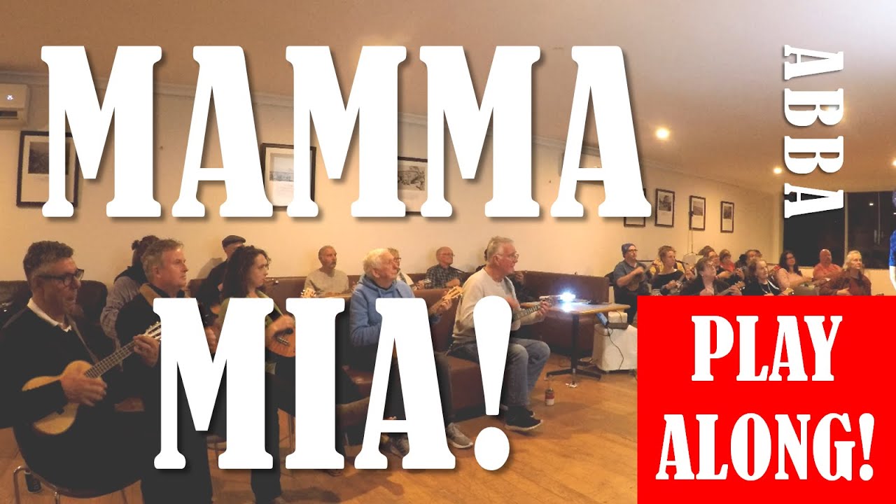 Mamma Mia - ABBA - Ukulele Play Along (6 chords C Caug F G Am Dm)