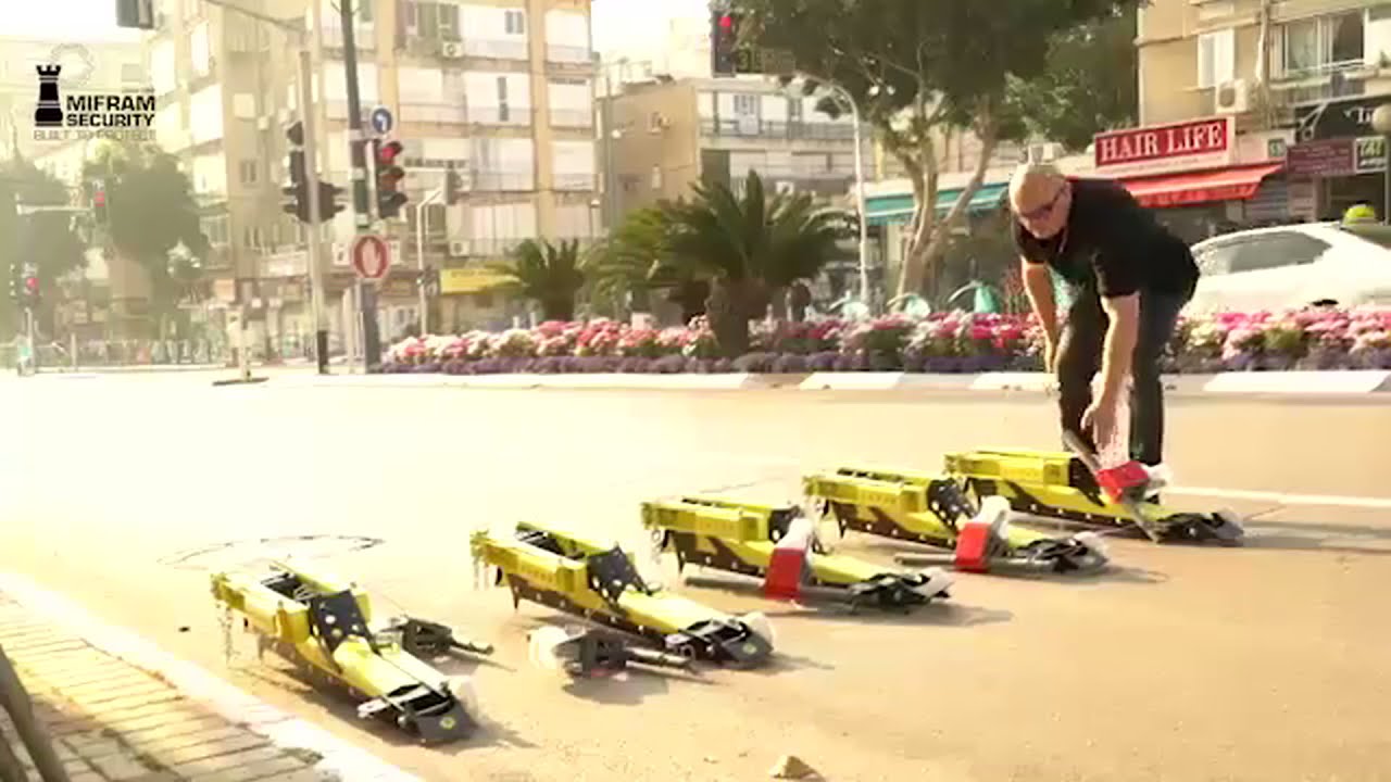 MVB-3X  Modular Vehicle Barrier –Big Event Live Demonstration | Mifram Security