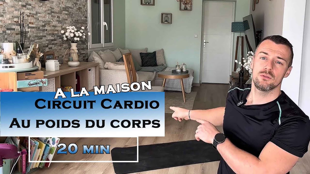CIRCUIT CARDIO💦 au poids du corps- A la Maison 💪
