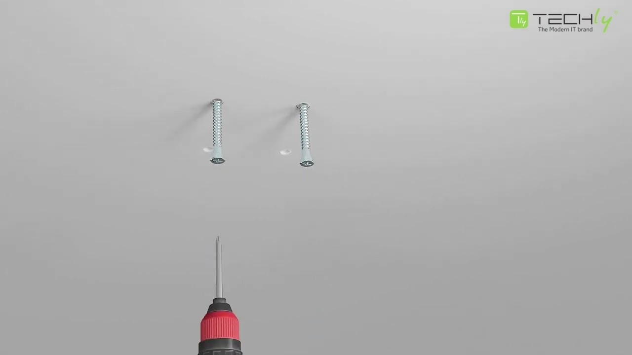 Esempio di installazione Staffa TV da Soffitto Dritto e Inclinato per TV LED LCD 17-37