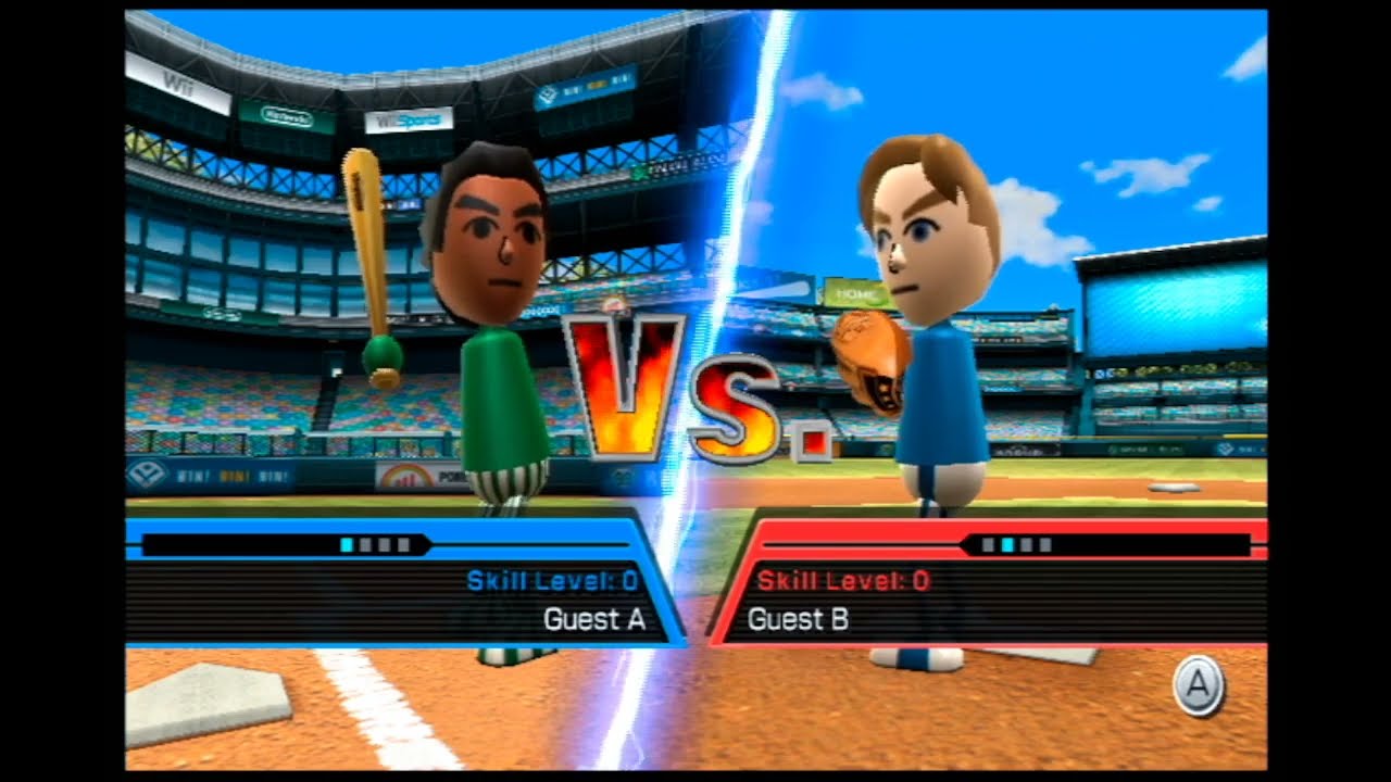 Wii Sports - Baseball - Guest A vs Guest B