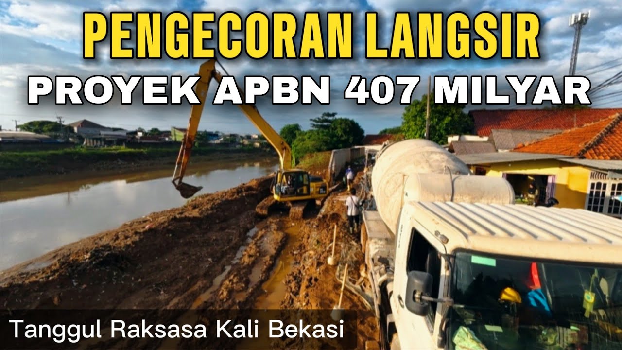 PENGECORAN PILE CAP TANGGUL RAKSASA KALI BEKASI, DISINI LAIN KONTRAKTOR BOLEH DILIPUT