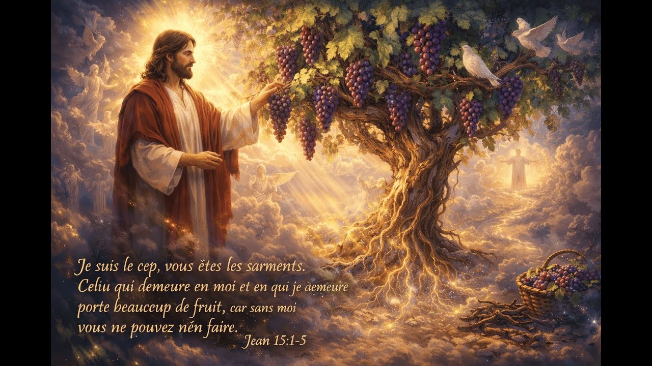 Jean 15 : 1-5   Le Cep et les Sarments : L'Union Spirituelle