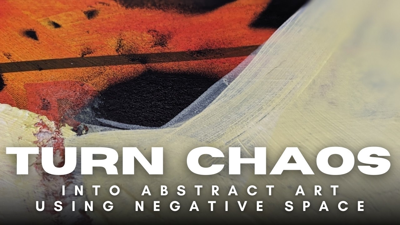 Turn Chaos into Engaging Abstract Art Using Negative Space (Acrylic Painting Exercise)