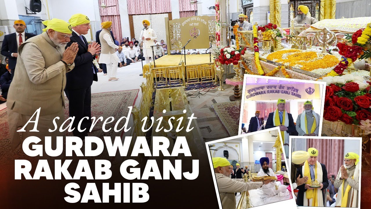 PM Modi and New Zealand PM Luxon visit Gurdwara Rakab Ganj Sahib in New Delhi