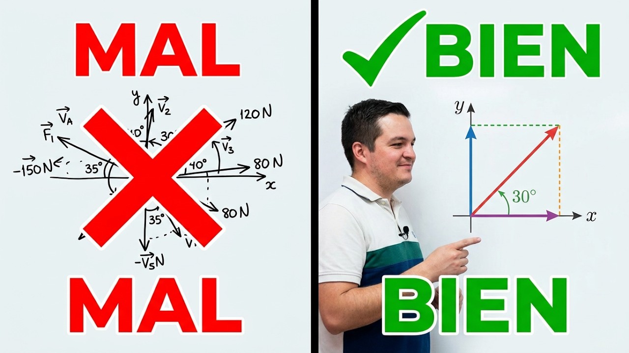 Componentes de una fuerza y suma vectorial | Clase presencial