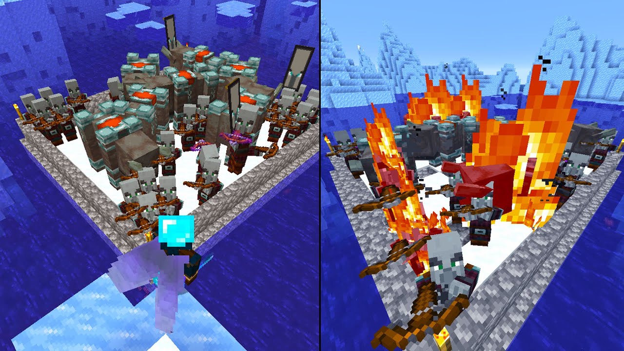 EEN COMPLETE RAID VAST ZETTEN IN MINECRAFT!!