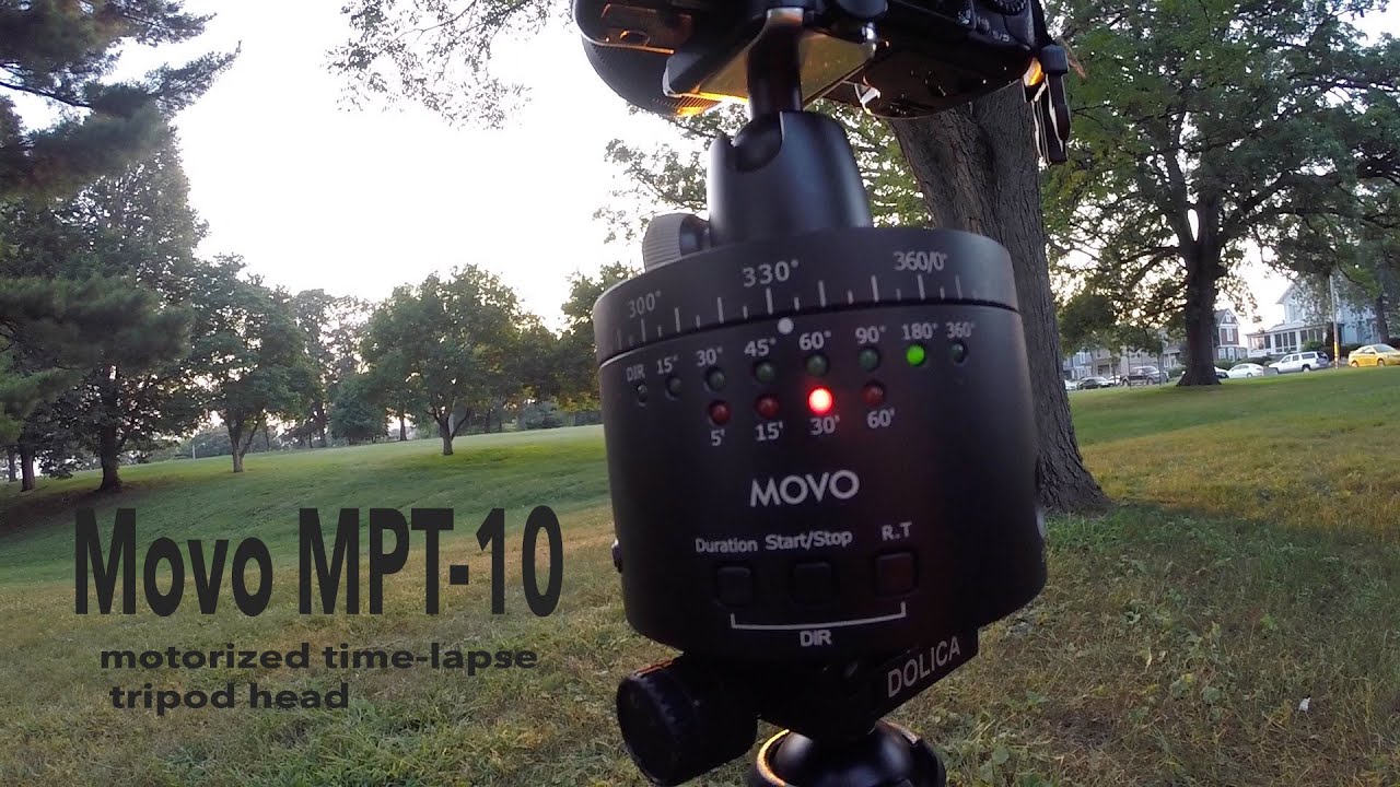 Motorized Panaromic Time Lapse Tripod Head - Movo MTP-10