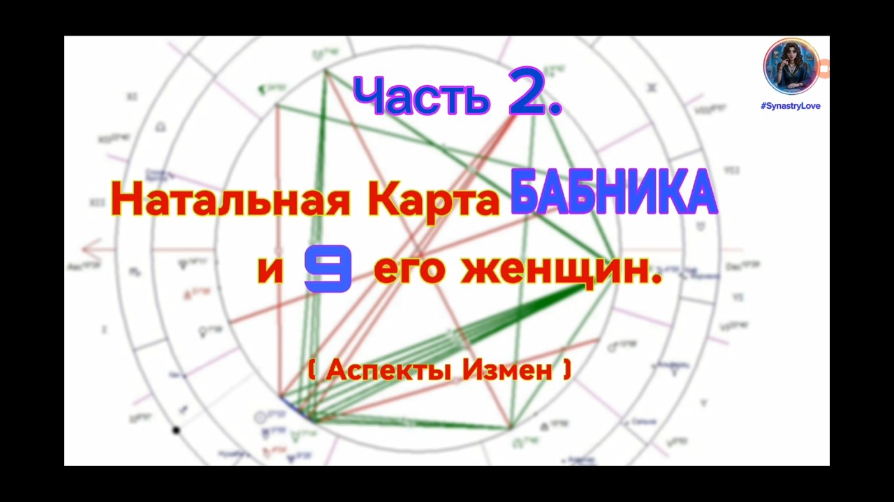 Натальная карта бабника Часть 2/Измены в натальной карте/ Синастрия/Аспекты любовной совместимости