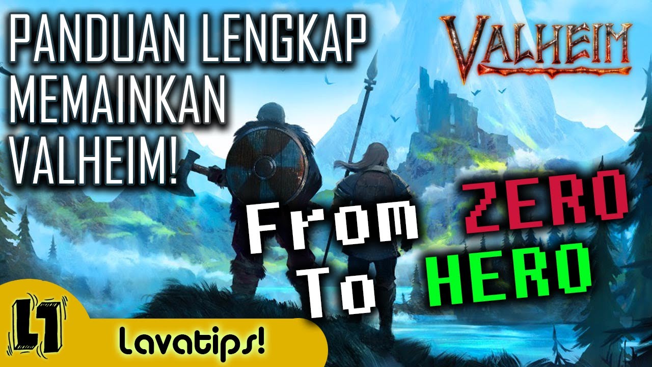 TUTORIAL BERMAIN VALHEIM INDONESIA UNTUK PEMULA! PANDUAN LENGKAP BERTAHAN HIDUP DI MALAM PERTAMA!