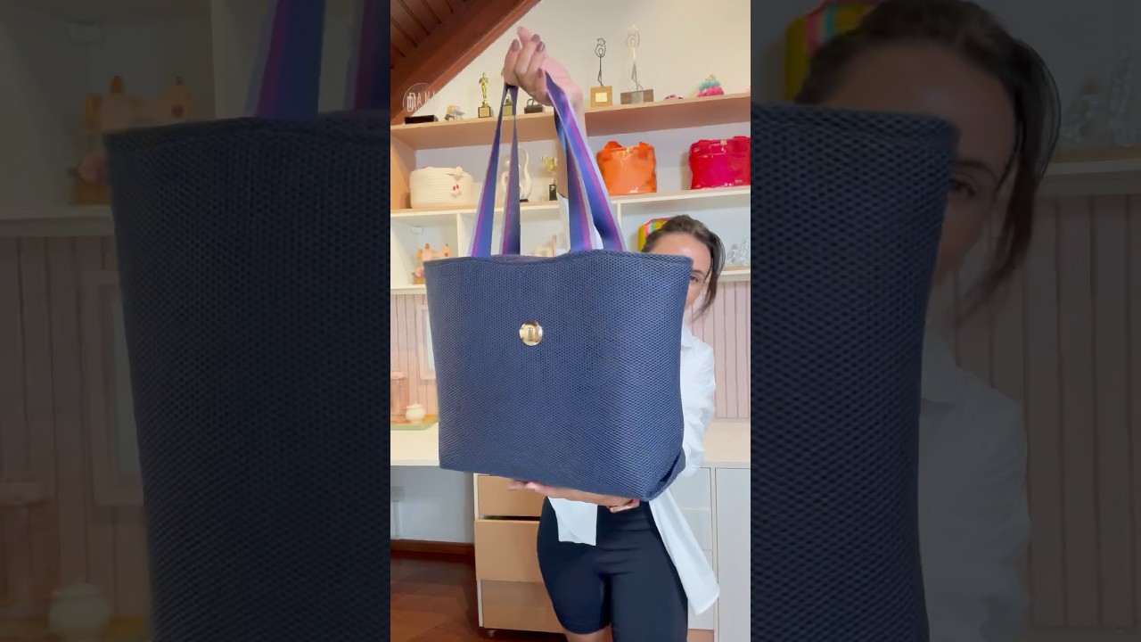Como fazer a Bolsa dupla face f&aacute;cil de costurar para iniciar na costura - COSTURA CRIATIVA - DIY