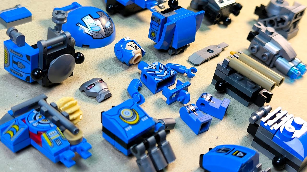 lego hulkbuster | mechanical blue hulkbuster | minifigures lego unofficial