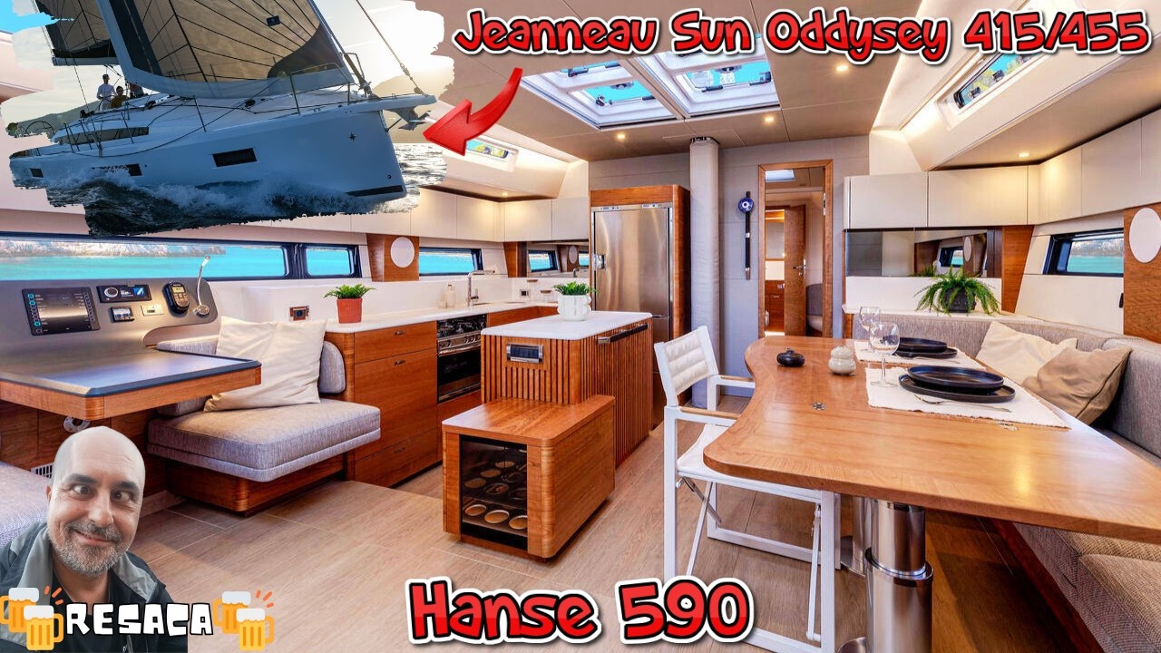 Jeanneau 415/455 y Hanse 590 Tour Completo: Interior, Precio Real e Impuestos en Espa&ntilde;a