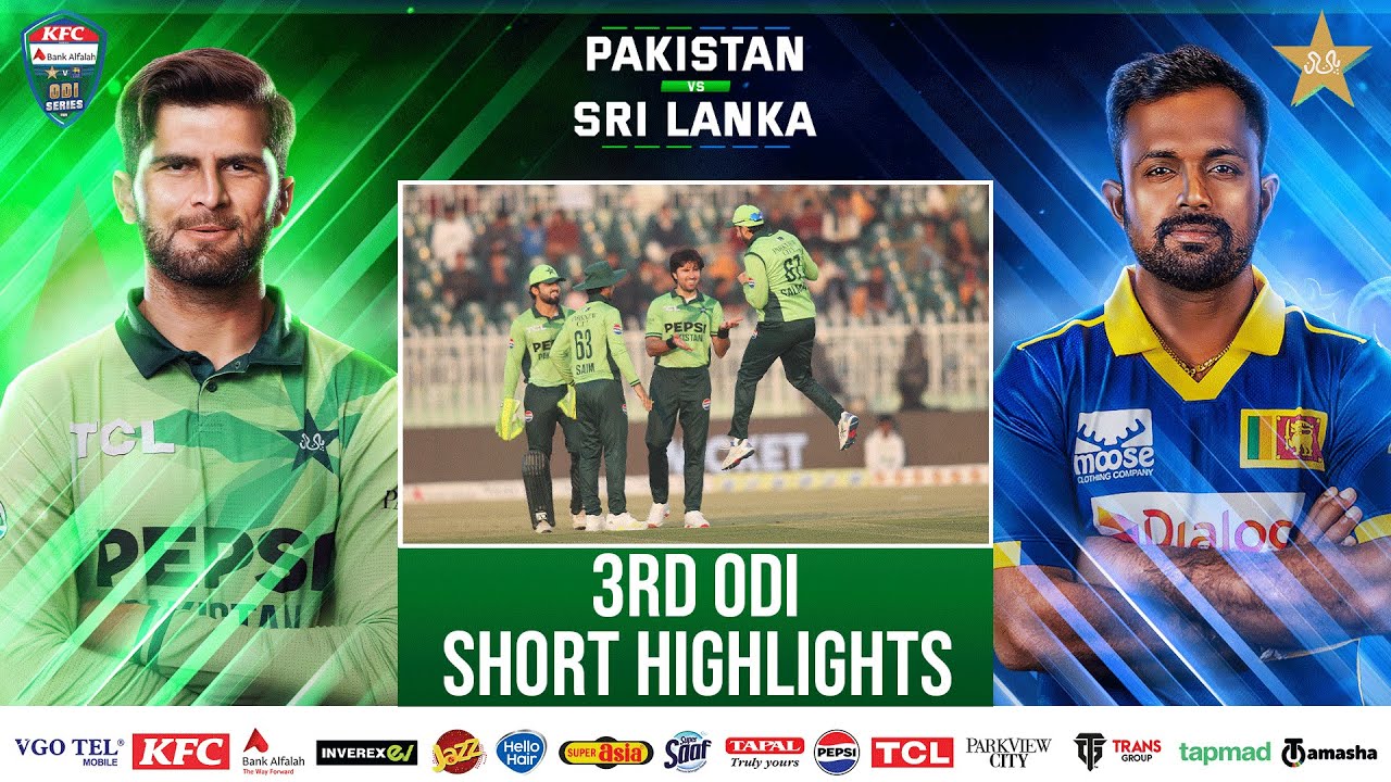 Short Highlights | Pakistan vs Sri Lanka ODI series 2025 | 3rd ODI | PCB | M2S1U