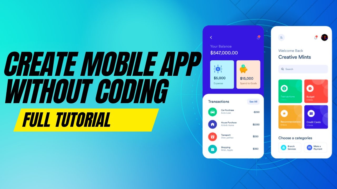 How to create Mobile App without coding using AppGyver (Full Tutorial)