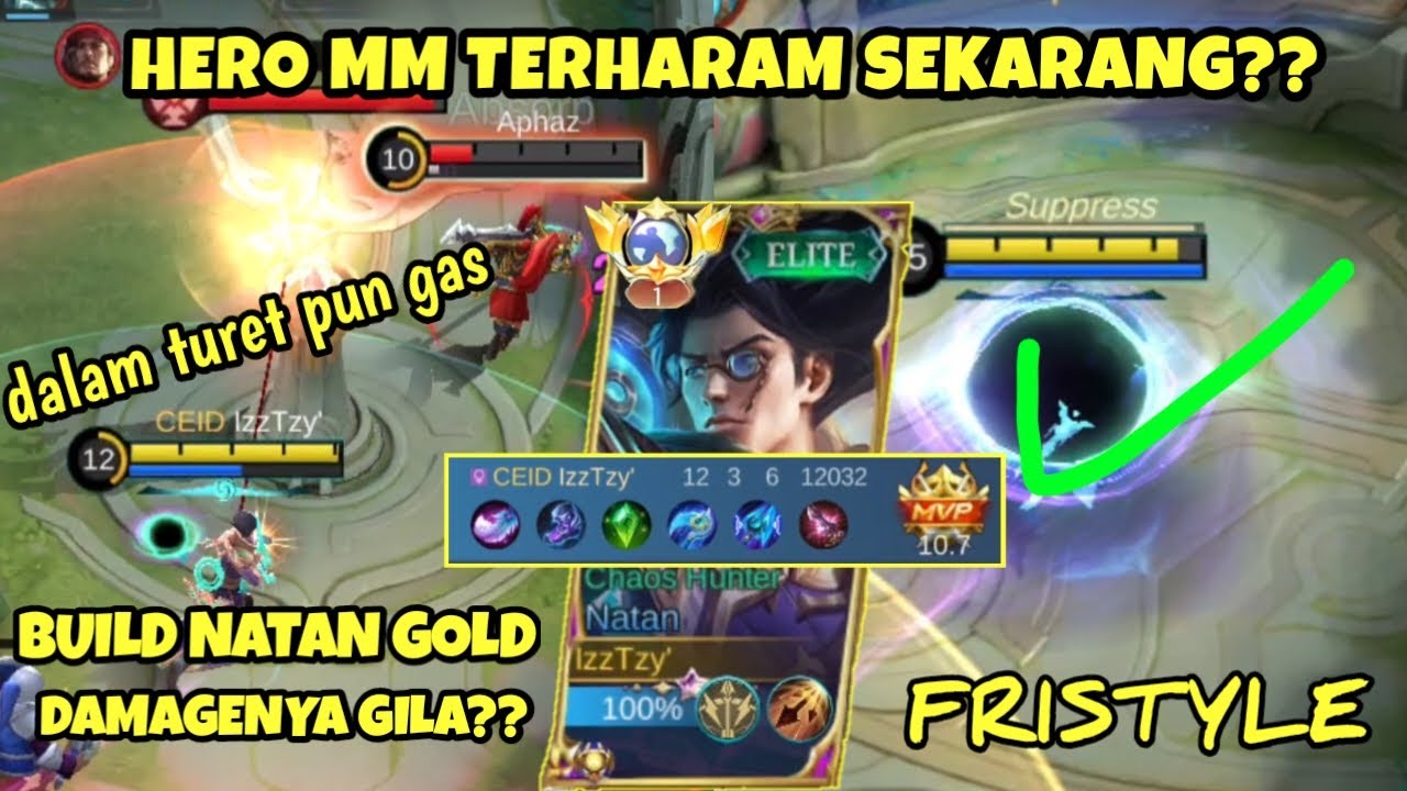 NATAN BEST BUILD 2024 - NATAN HERO MM TERHARAM DI PATCH SEKARANG? #mobilelegendsindonesia