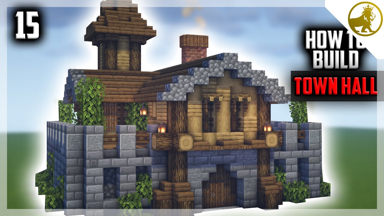 Minecraft - Как построить ратушу - Деревенские дома # 15