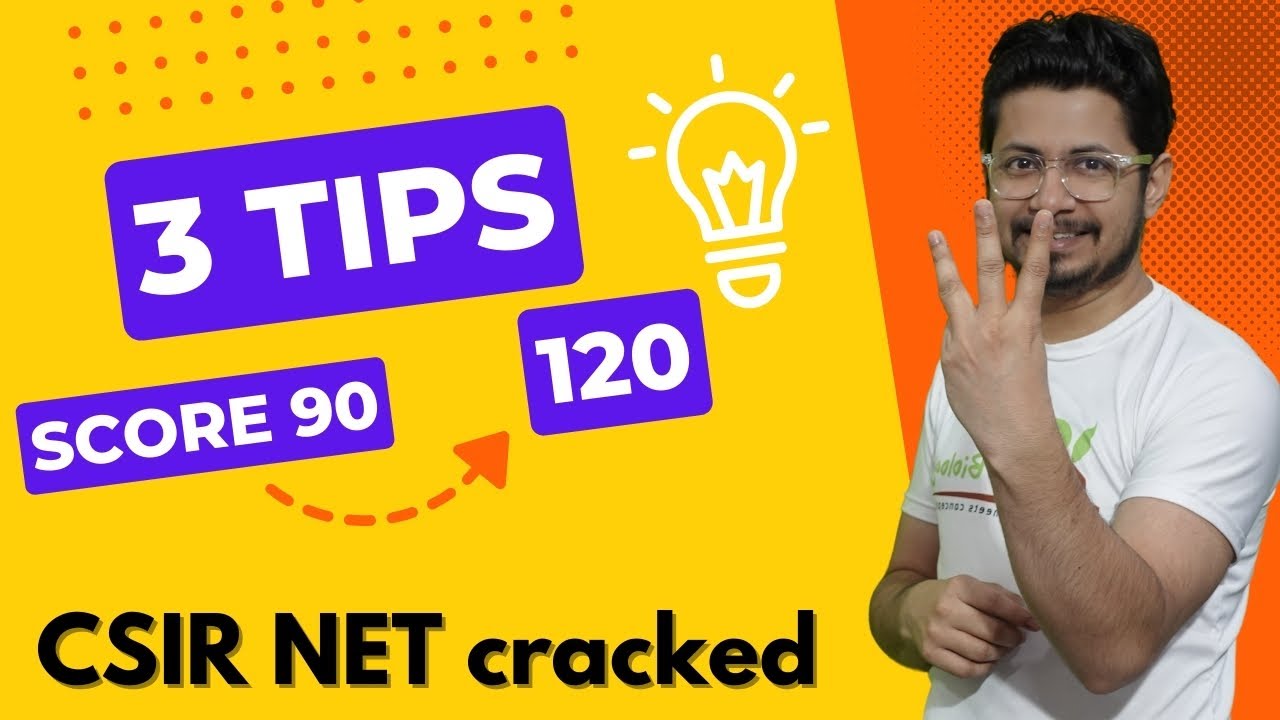 CSIR NET life science exam strategy to score maximum marks | 3 Tips to crack the exam by Shomu