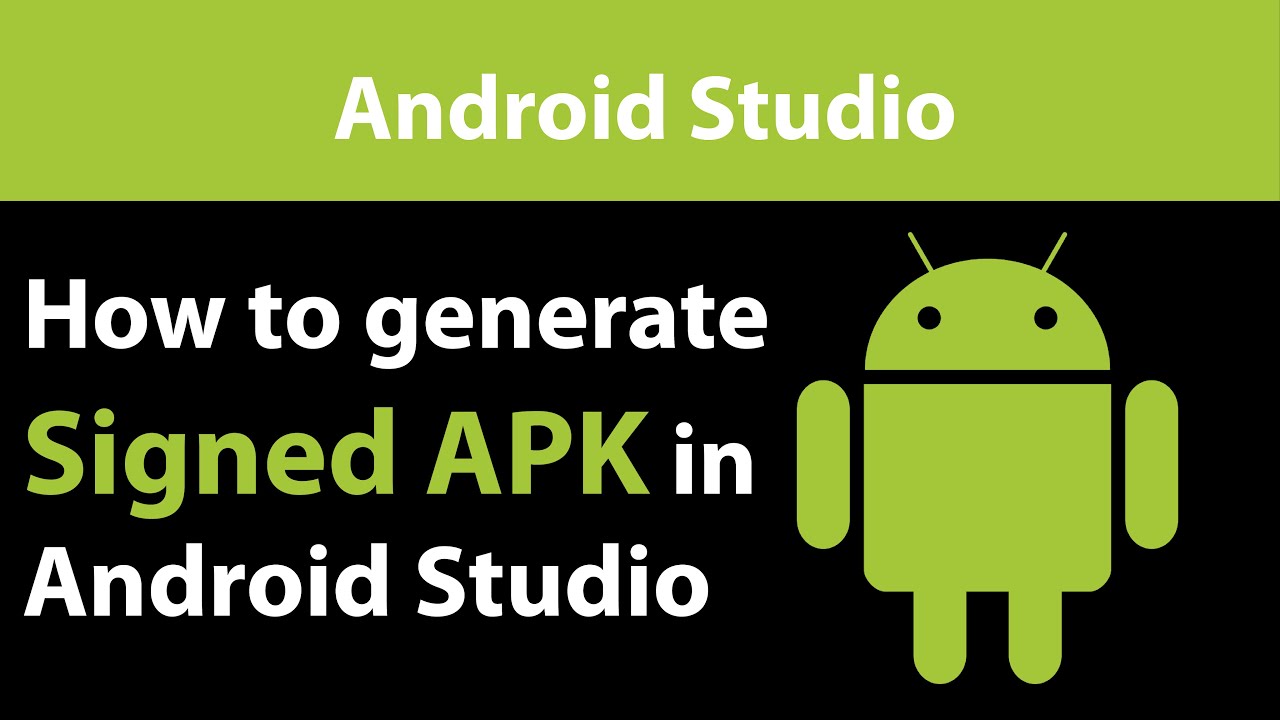 How to build Signed APK in android project