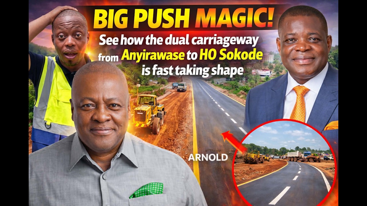 Wow! Anyirawase-HO Sokode dual carriageway taking shape fast. Volta Region transformation NOW!