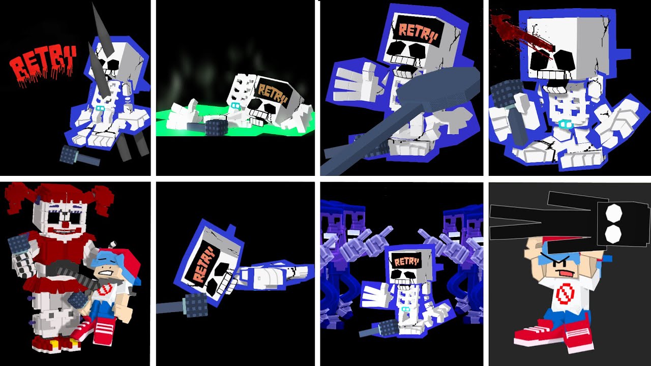 The Best Game Over Screen in FNF #1 - (Minecraft Animation)