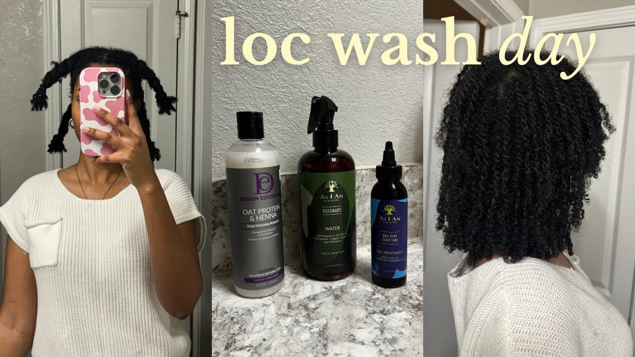 loc diaries: my first wash day with starter (micro)locs | dry scalp, products, the process, + more!