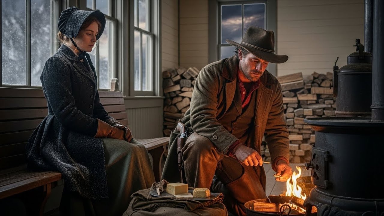 Strangers Trapped In A Snowed Station Had Silence, Cowboy Lit Fire And Said 
