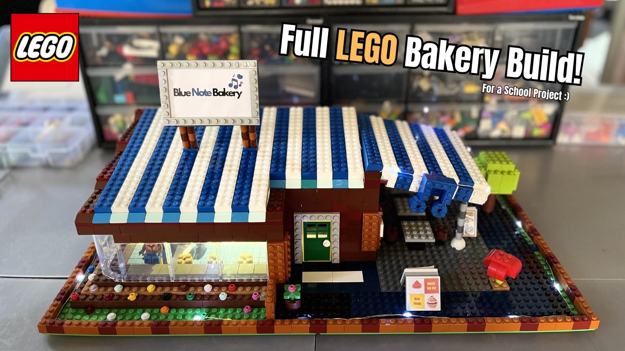 Полная демонстрация пекарни из LEGO!! 🧁 #lego