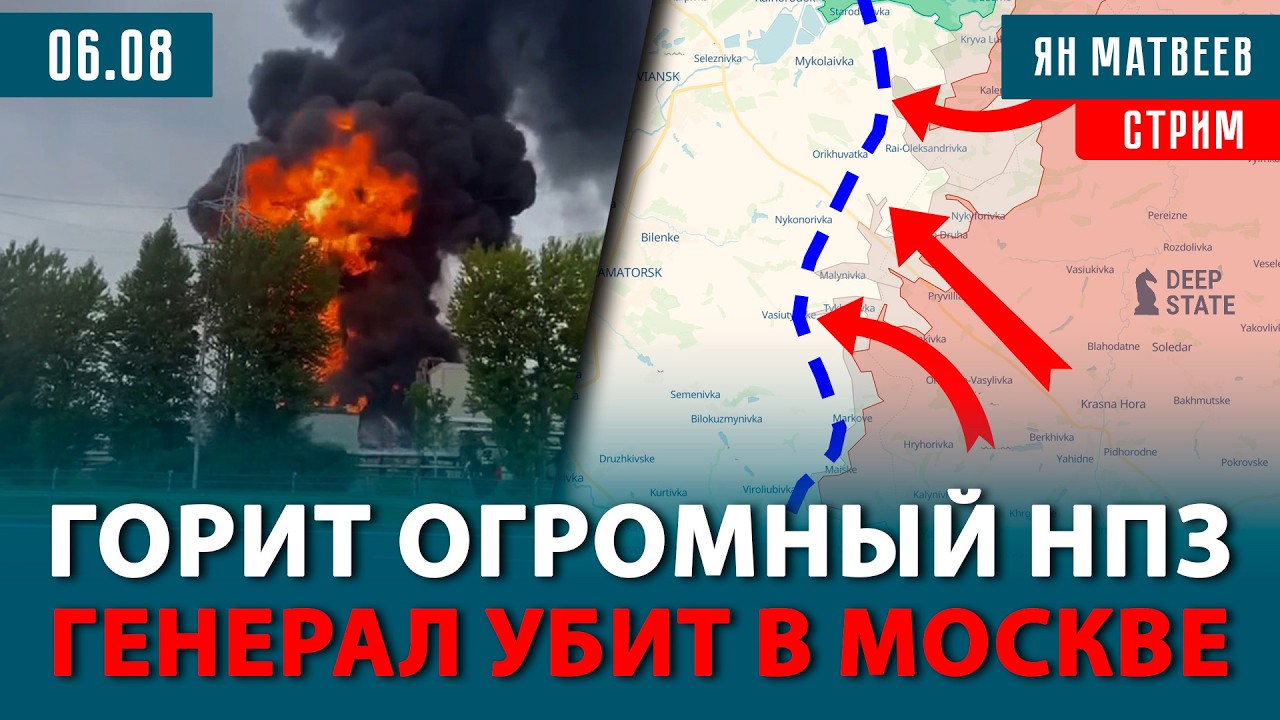 Новый топливный кризис? Горят крупнейшие НПЗ. Какого генерала убили в Москве? | Тактический стрим