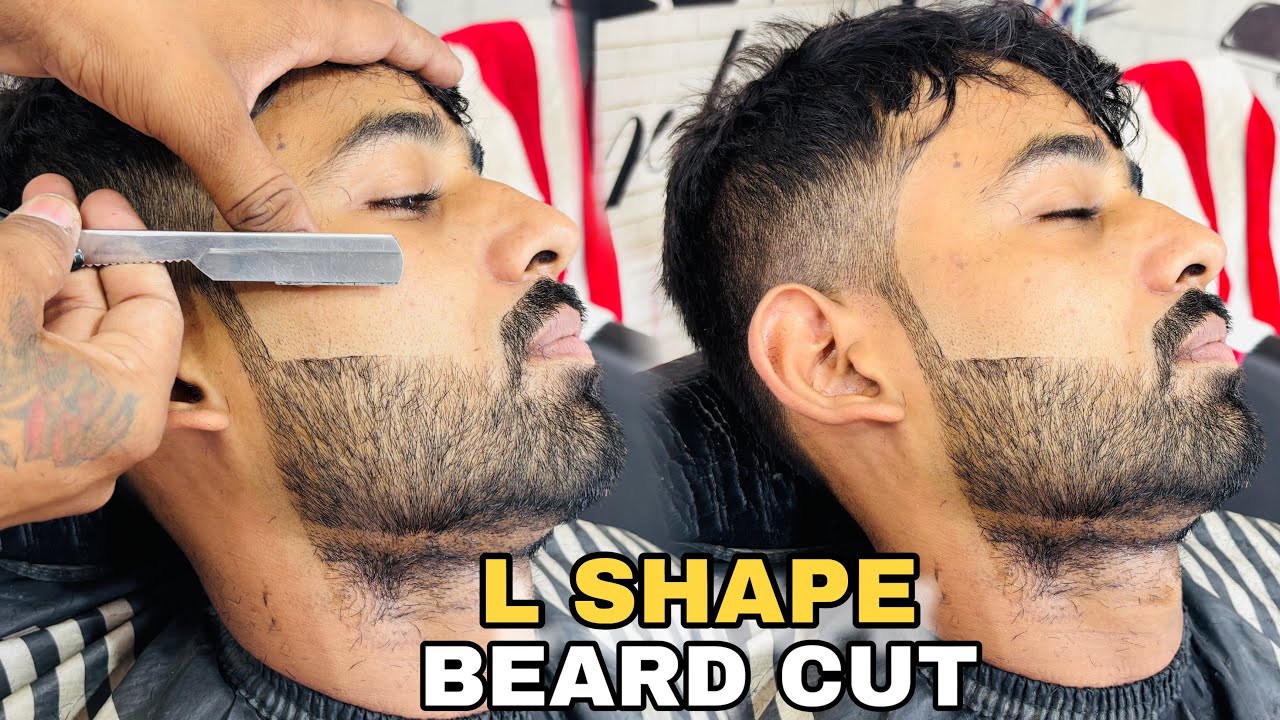 L shape Dadhi Setting karo Asan Tarike Se | L Shave Beard Style Cut  For Men | Step By Step Tutorial