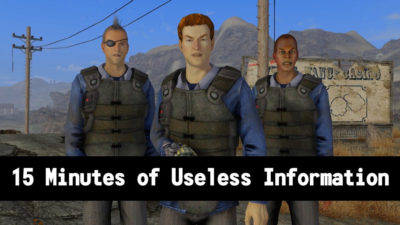 15 минут бесполезной информации о Fallout New Vegas