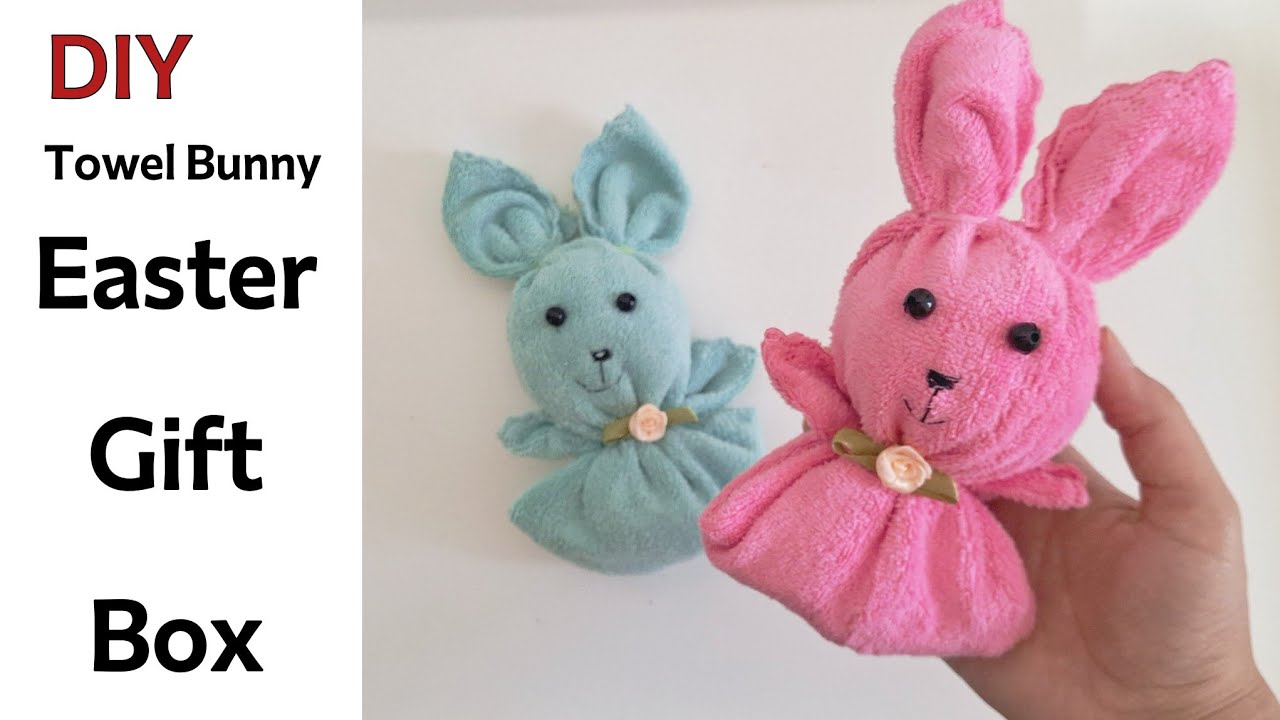 Lets Make Towel bunny 🐰 | No-Sew Easter Bunny Box